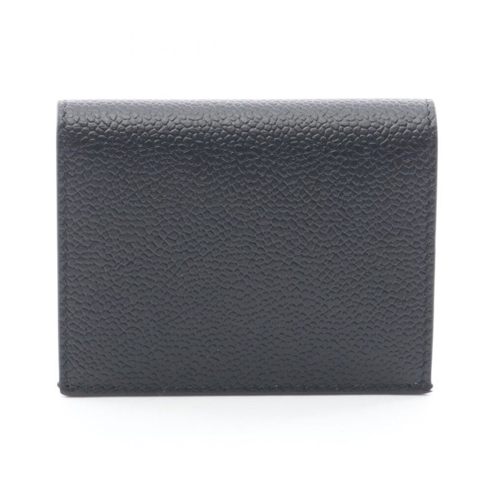 Thom Browne Double Card Holder Leather Card Case